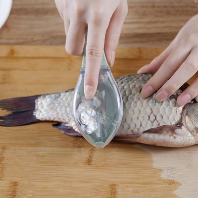 Home Kitchen Gadgets Fish Tools Fast Cleaning Fish Skin Peeler Anti-splash Fast Remove Cleaning Brush Wholesale