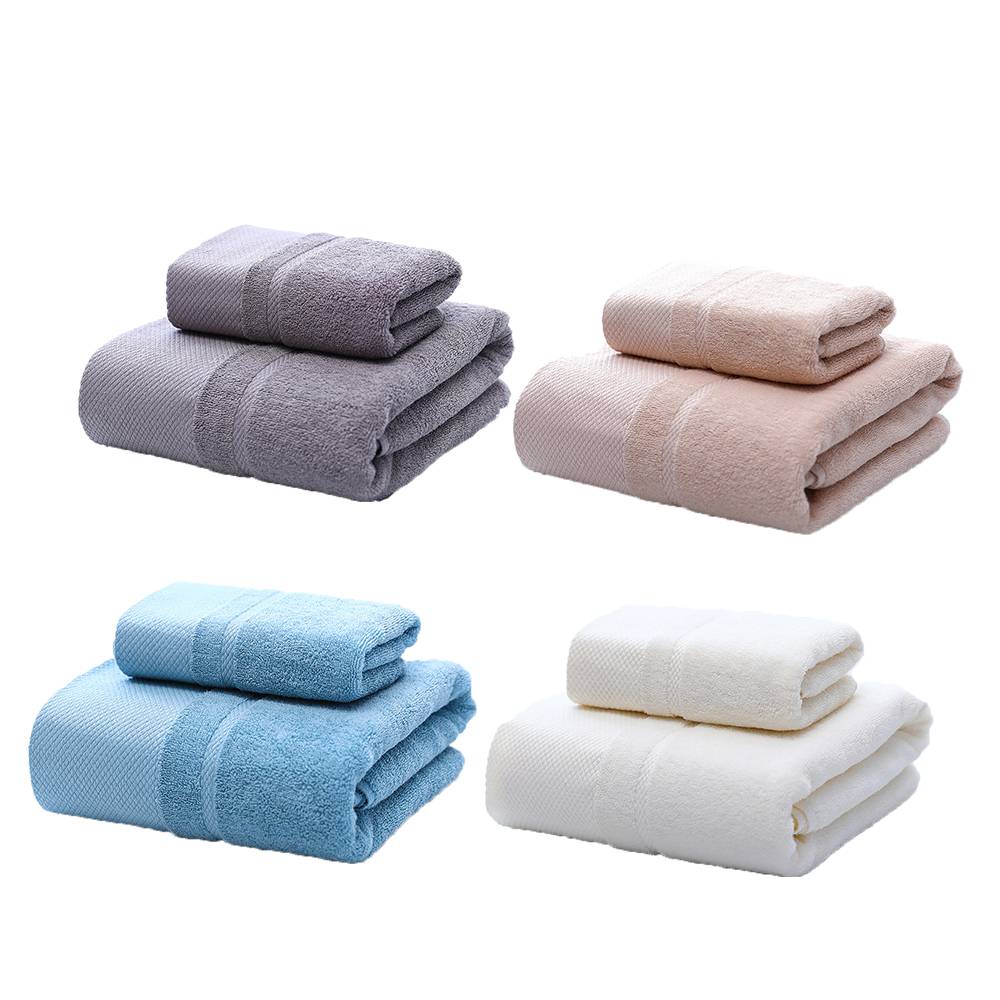 Hot Selling Family Use Four Color Towel Set,Factory Direct Easy To Hang Premium Cotton Towel