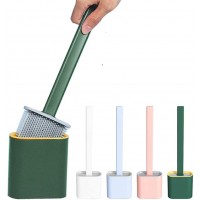 NEW wall mounted Bathroom accessories TPR Cleaning Brush Set long handle Toilet Cleaner Brush and Holder silicone Toilet Brush