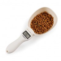 500G 0.1G Amazon Hot Selling Abs Plastic Digital Scoop Scale With Detachable Spoon For Pet Family Healthy Life Food Diet