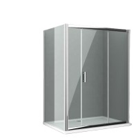 Wholesale Tempered Glass Shower Enclosures Aluminum Profile Shower Box Indoor Shower Rooms with Chrome Handle