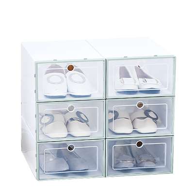 Wholesale Storage Boxes Bins Shoe Box With Window, High Quality Storage Bins Shoes Cabinet Box