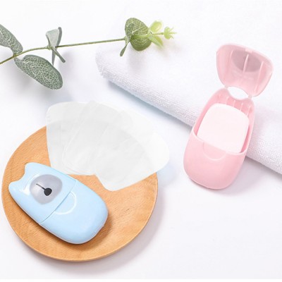 baby care travelling personalize funny human scented toilet plastic container hand dissolving sheets paper soap//