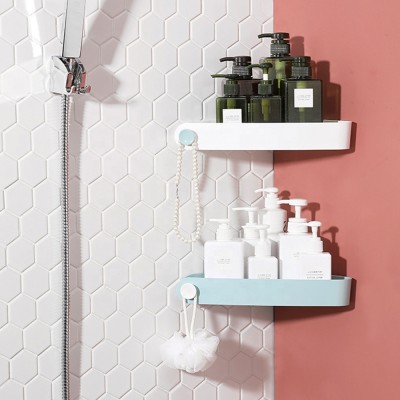 Bathroom Shower Corner Shelf, Kitchen Accessories Shower Caddy Patented Glue Self-Adhesive Shower Rack